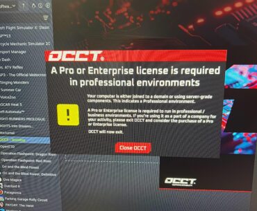 Goddamnit OCCT, this is a personal environment!