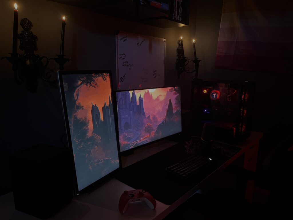 Trying to go for a more gothic style :D