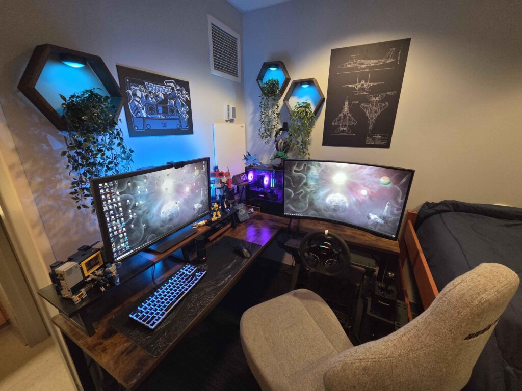 Military dorm Battlestation I can finally say I'm happy to be finished with