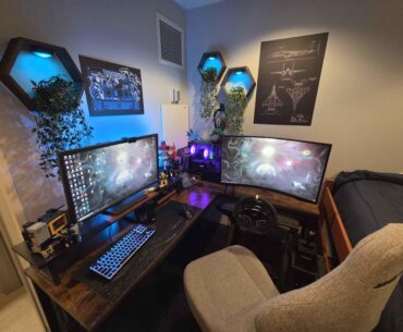 Military dorm Battlestation I can finally say I'm happy to be finished with