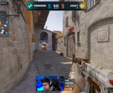 Wild spray from xiELO to find the double kill against Legacy