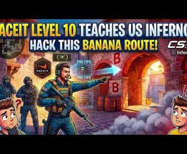 We Let a Level 10 Coach Us on Inferno (CS2 Level 1 Lobby)