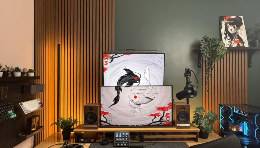 A few years of slowly refining the desk setup