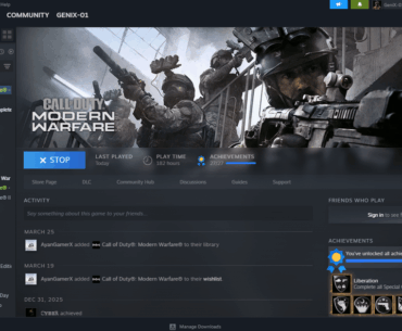 Custom MW Steam page i made
