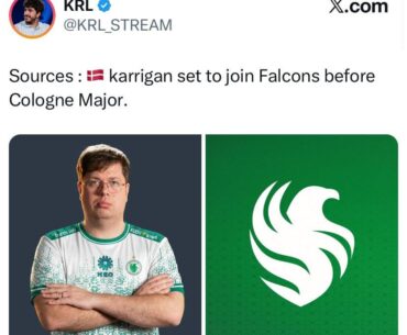 Karrigan to join Falcons before the Cologne Major