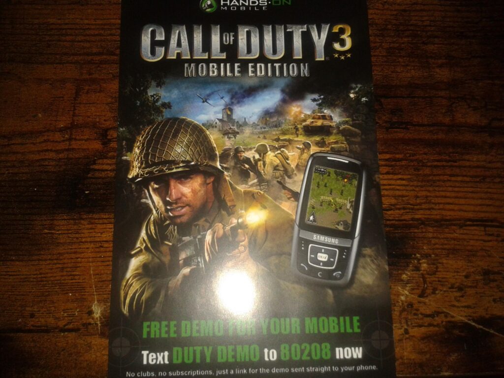Think i can still get the call of duty 3 mobile demo? [COD3]