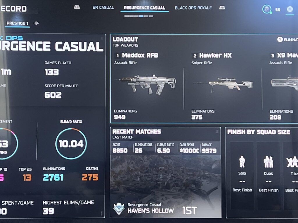 Warzone casuals K/D check