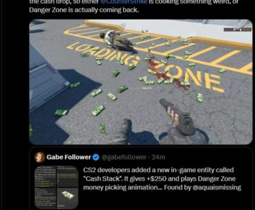 The devs are working on a cash-drop mechanic, like Dangerzone had in CS:GO. Will they eventually bring it back, or is it just for the custom workshop maps? What do you think?