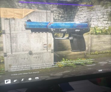 does anyone want this blue gem five seven heat treated?? its well worn and pattern is .341