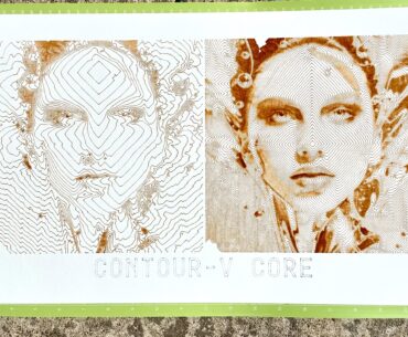 Cyberpunk style artwork , processed and pen plotted