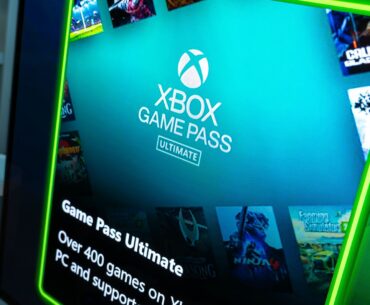 Xbox Game Pass running on a Philips OLED TV via an Xbox Series X