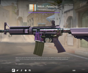 With Animgraph_2 enabled the Polysoup M4A4 Has its original holo effect
