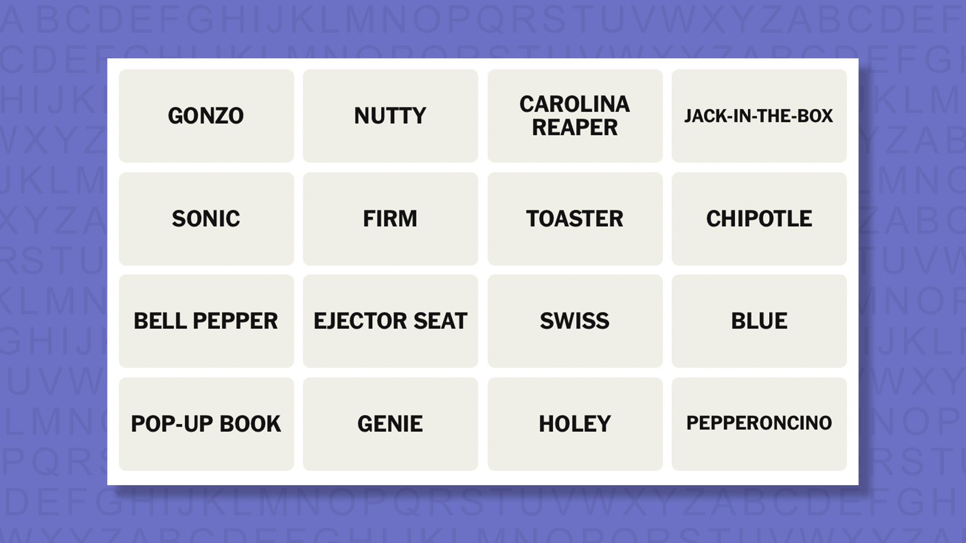 NYT Connections hints for game 1034 on a purple background