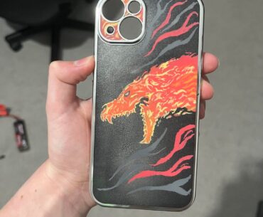 DIY hand painted howl phone case