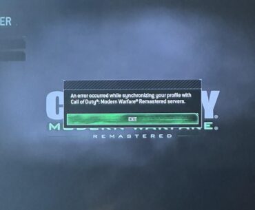 [MWR] PS5 error message post match