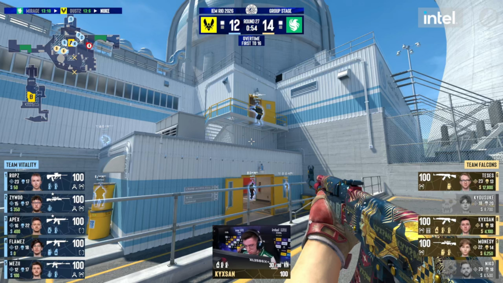 Crazy trigger discipline by Kyxsan on Map 3 vs Vitality