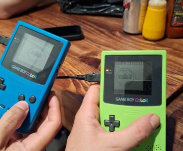 Just some friends doing some old school gaming (pokemon red and green) using cable link