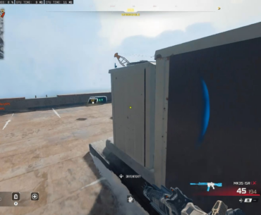 Throwing axe from the chopper.