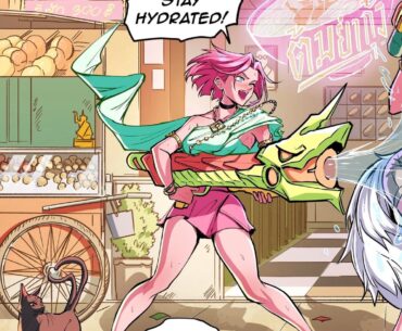 [OC] Cyberpunk Songkran from Nyx and Steven! By Me