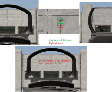 PSA- the hybrid scope aimpoint is the center of the triangle, not the tip - for some reason