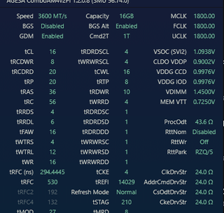 are this timings good for micron rev h vengeanze 2x8? what should i change for better performance?