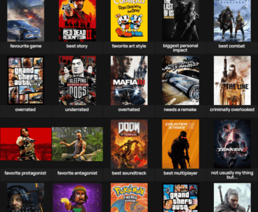 Thought I should share my list on videogames