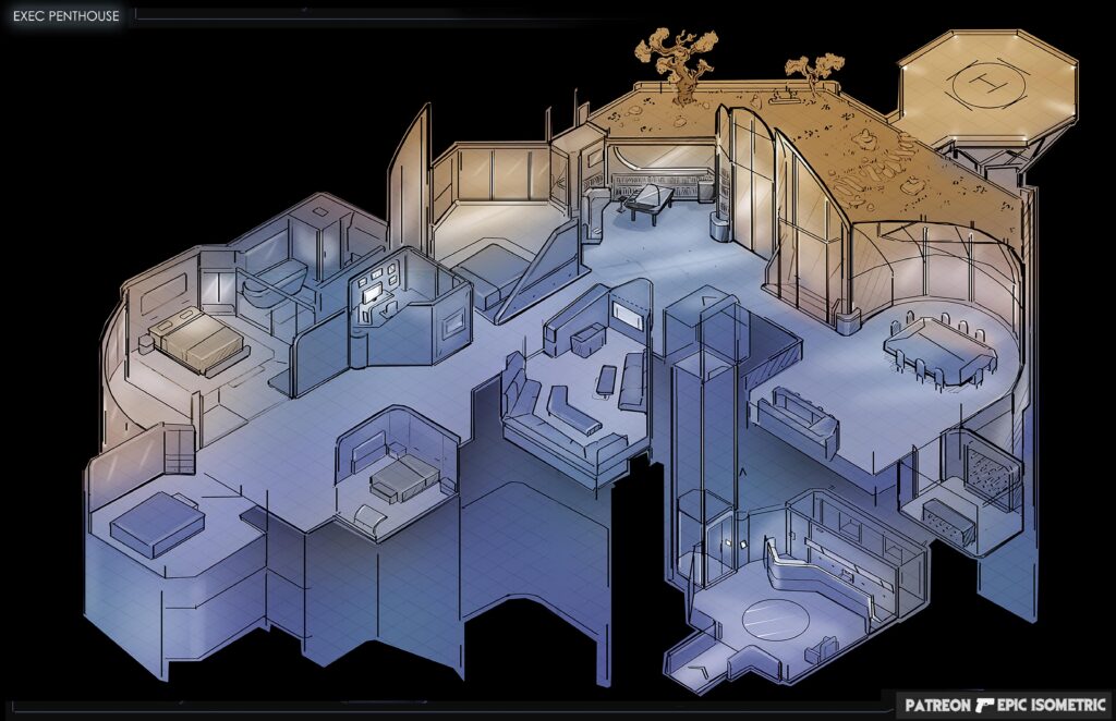 Exec Penthouse – Epic Isometric Exec Penthouse - Epic Isometric