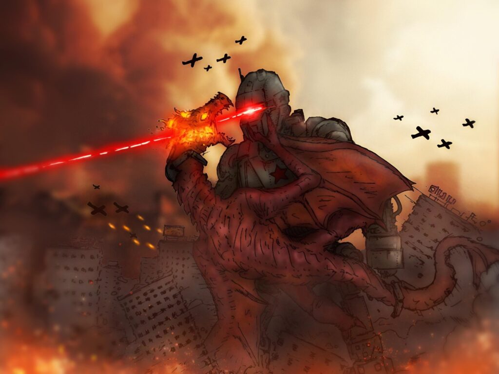 Cool little gorod krovi thing I made because dragons are awesome :)