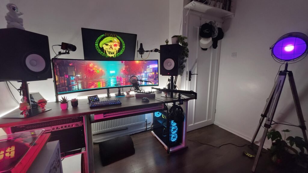 Hand made desk with salvaged wood