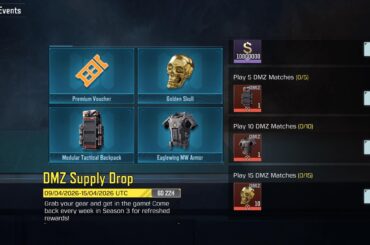 If DMZ is resetting soon, it’s pointless to try getting these rewards, right? Instead, I should focus on grinding Kui Ji shards and the red camo boxes? (~1300 of them?)