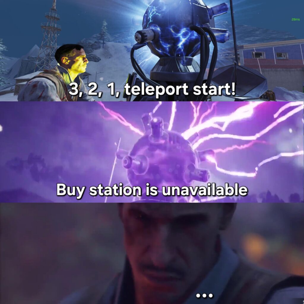 Buy station is unavailable