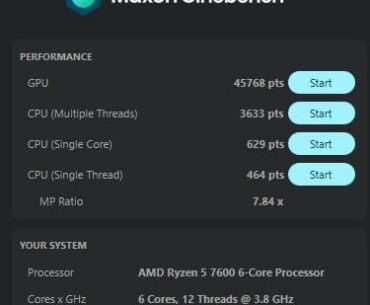 Cinebench 2026 scores