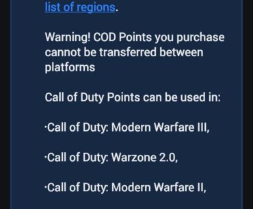 Can I redeem these cod points and use them in current warzone?