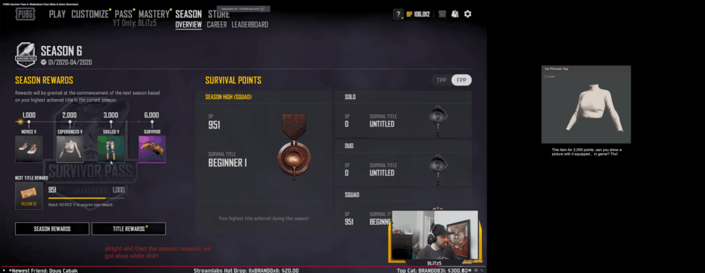 Somone Who played Season 6 ranked and unlocked "Ice Princess Top" for 2,000 Points  and ,can you show an image with it equiped?Thx!