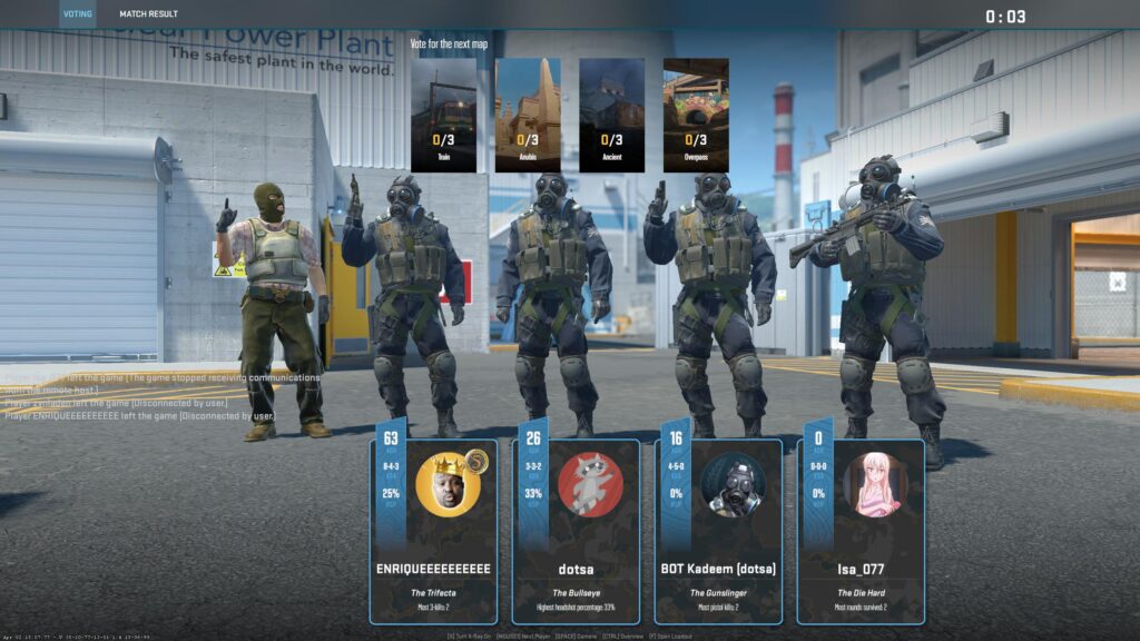 Terrorist on CT win screen. lmao
