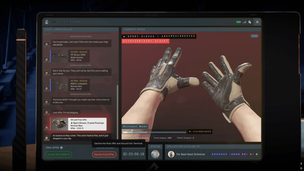 First time getting something from a terminal