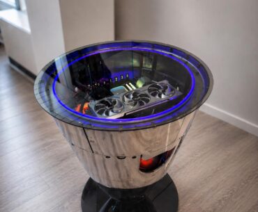 Built a PC inside a retired De Havilland nose cone