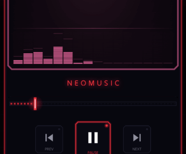I made a Cyberpunk-themed music player