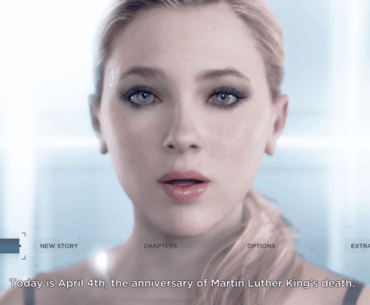 Detroit Become Human reminding you what day it is