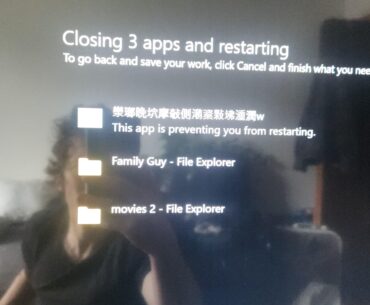 What is this chinese letter app preventing me from restarting? Is it a virus?