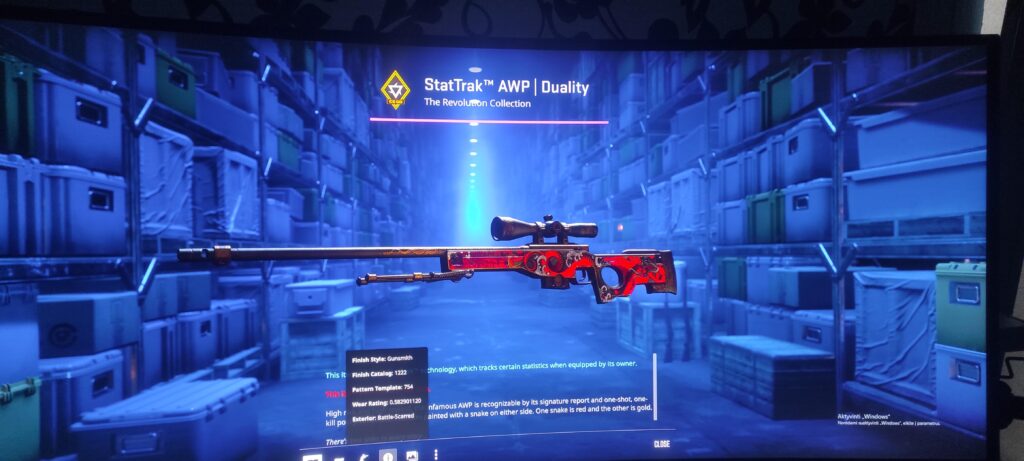 never opened cases but today I though lets doo it got nothing special opened 4 cases and got this