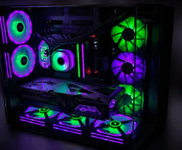 Purple/Green Themed Gaming PC