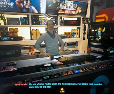 First time I’ve come across the convenience store from Judy’s braindance tutorial.