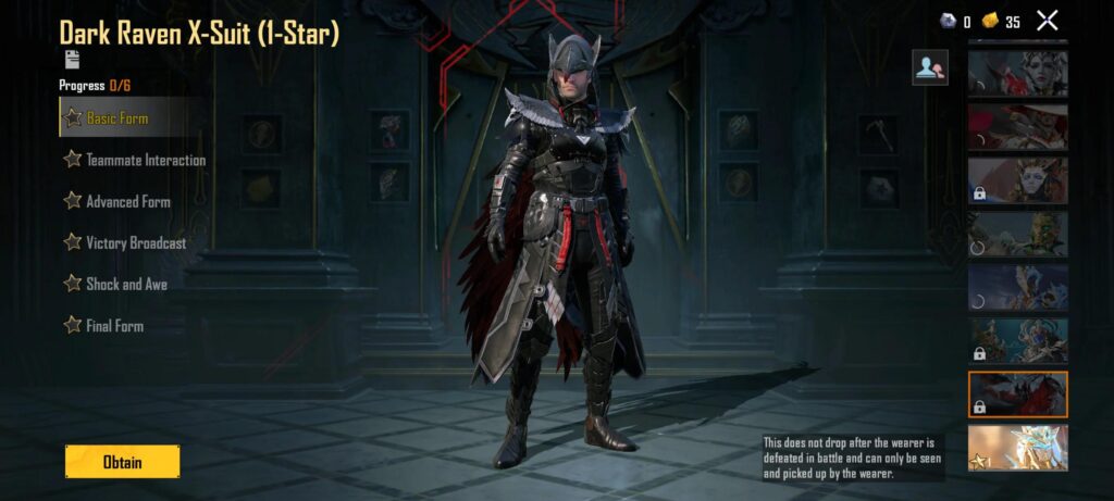 How much UC minimum would I need to spend to get raven X suit?