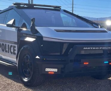 Does this Cybertruck police car look Cyberpunk to you?