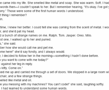 My Milo - A short story (5k) about a cyborg cat version of ethics and love.