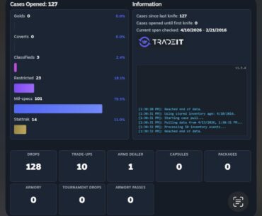 How many cases you opened when you got your first gold?