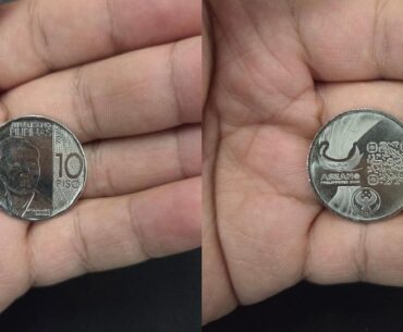 A commemorative 10 Philippine Peso coin with QR code release just this 2026.