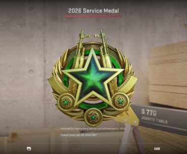 2026 green service medal