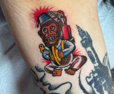 Monkey Bomb Tattoo